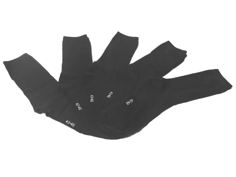 5 parov moških nogavic - črne