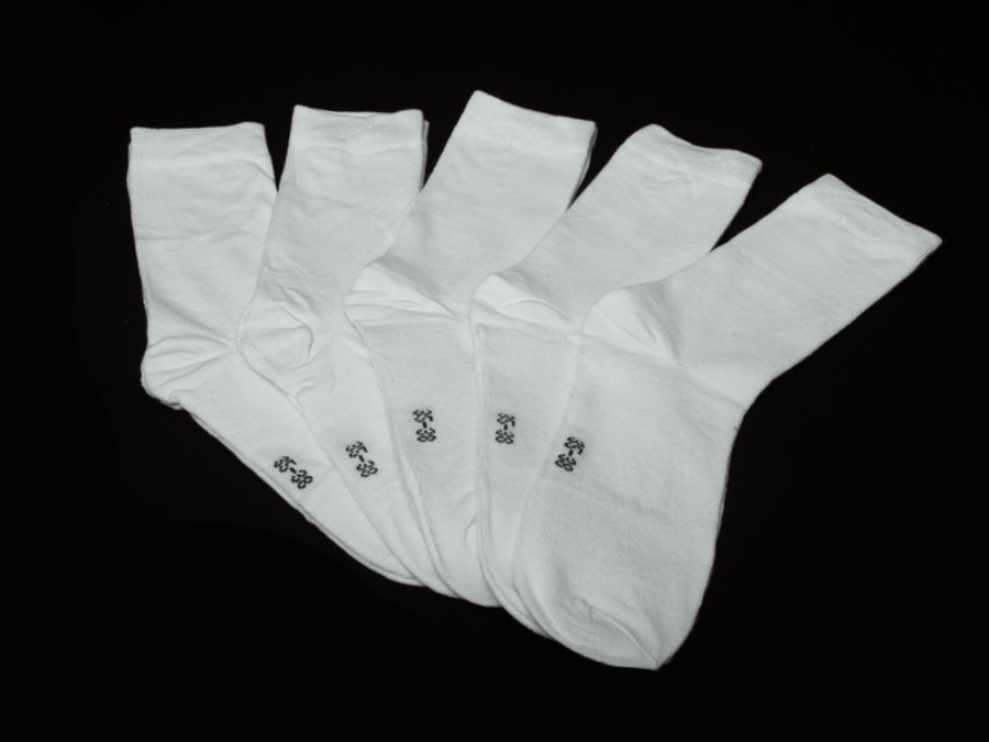 5 parov ženskih nogavic - bele